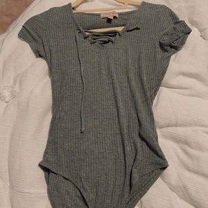 Aeropostale grey bodysuit